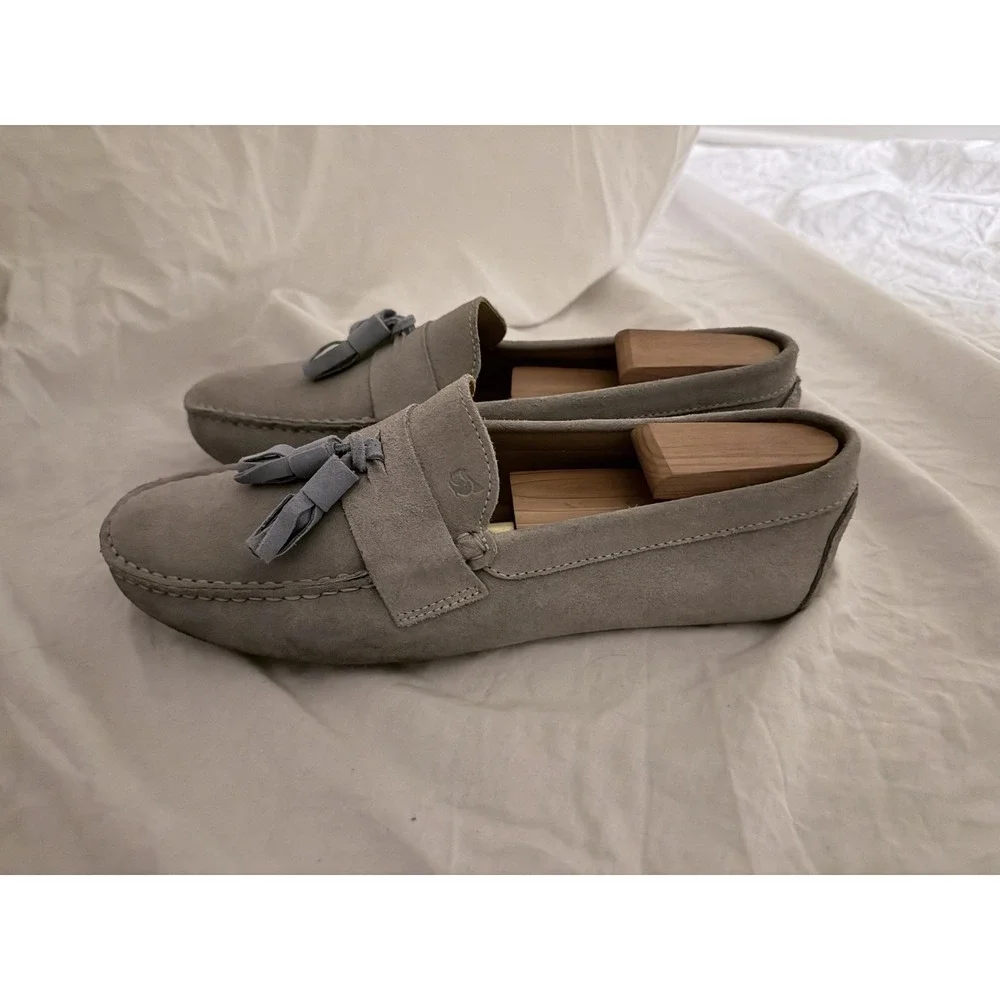Bobbies Paris Suede Driving Tassel Loafers - Men's EU 41 (US 8)